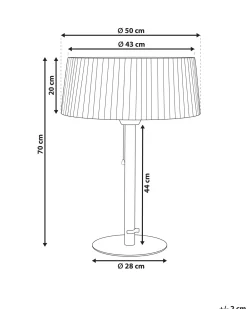 Riscaldatore a infrarossi da patio a piantana OLLERIA 1500 W Nero