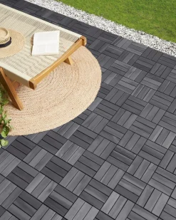 Rivestimenti e piastrelle da esterno ACERENZA Legno di acacia certificato Grigio