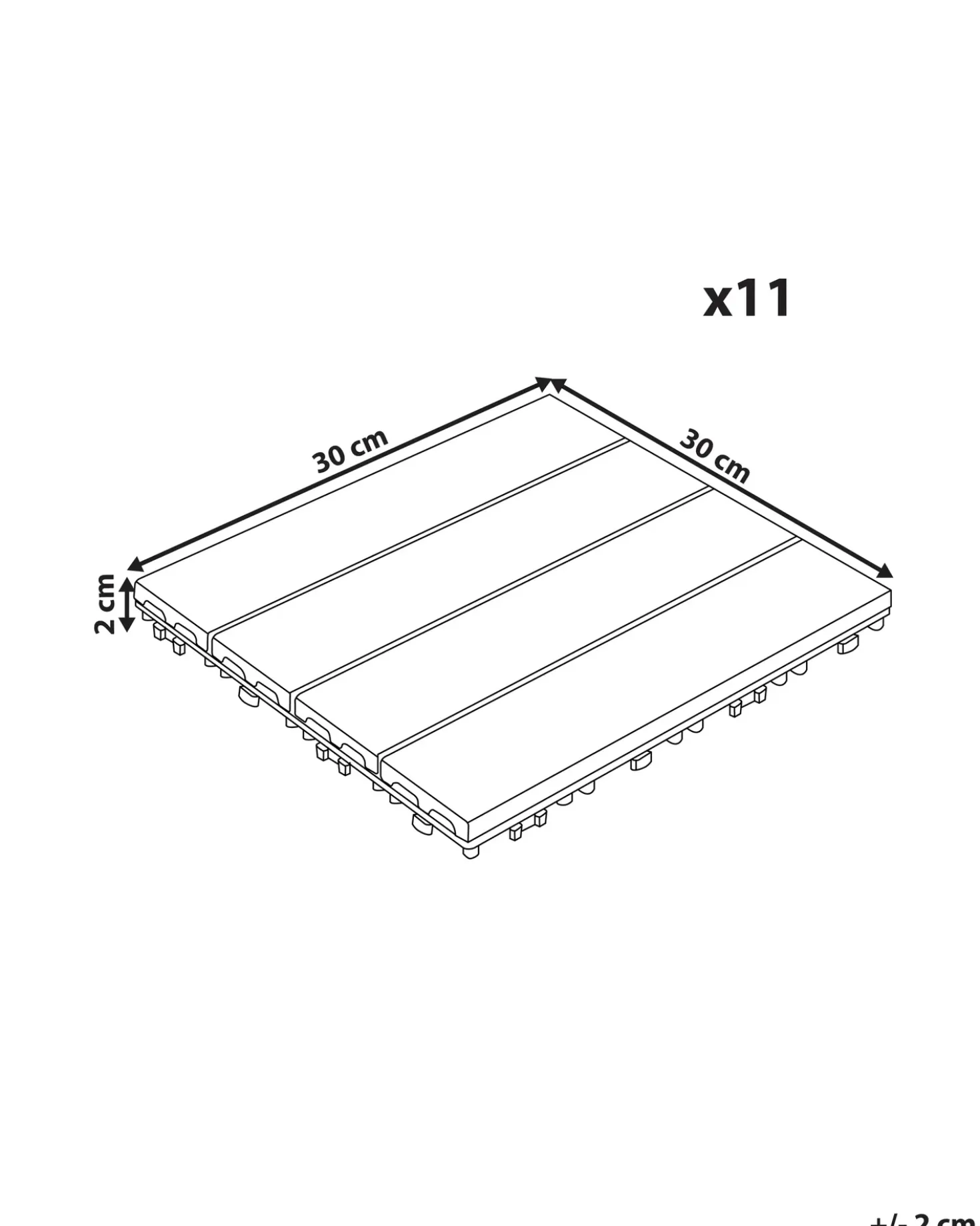 Rivestimenti e piastrelle da esterno ATESSA Composito legno-plastica (WPC) Grigio