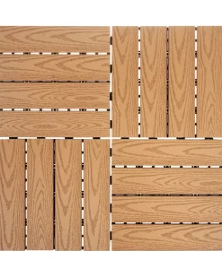 Rivestimenti e piastrelle da esterno ATESSA Composito legno-plastica (WPC) Marrone chiaro