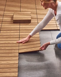 Rivestimenti e piastrelle da esterno ATESSA Composito legno-plastica (WPC) Marrone chiaro