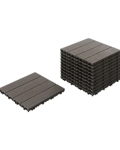 Rivestimenti e piastrelle da esterno ATELETA Composito legno-plastica (WPC) Grigio grafite