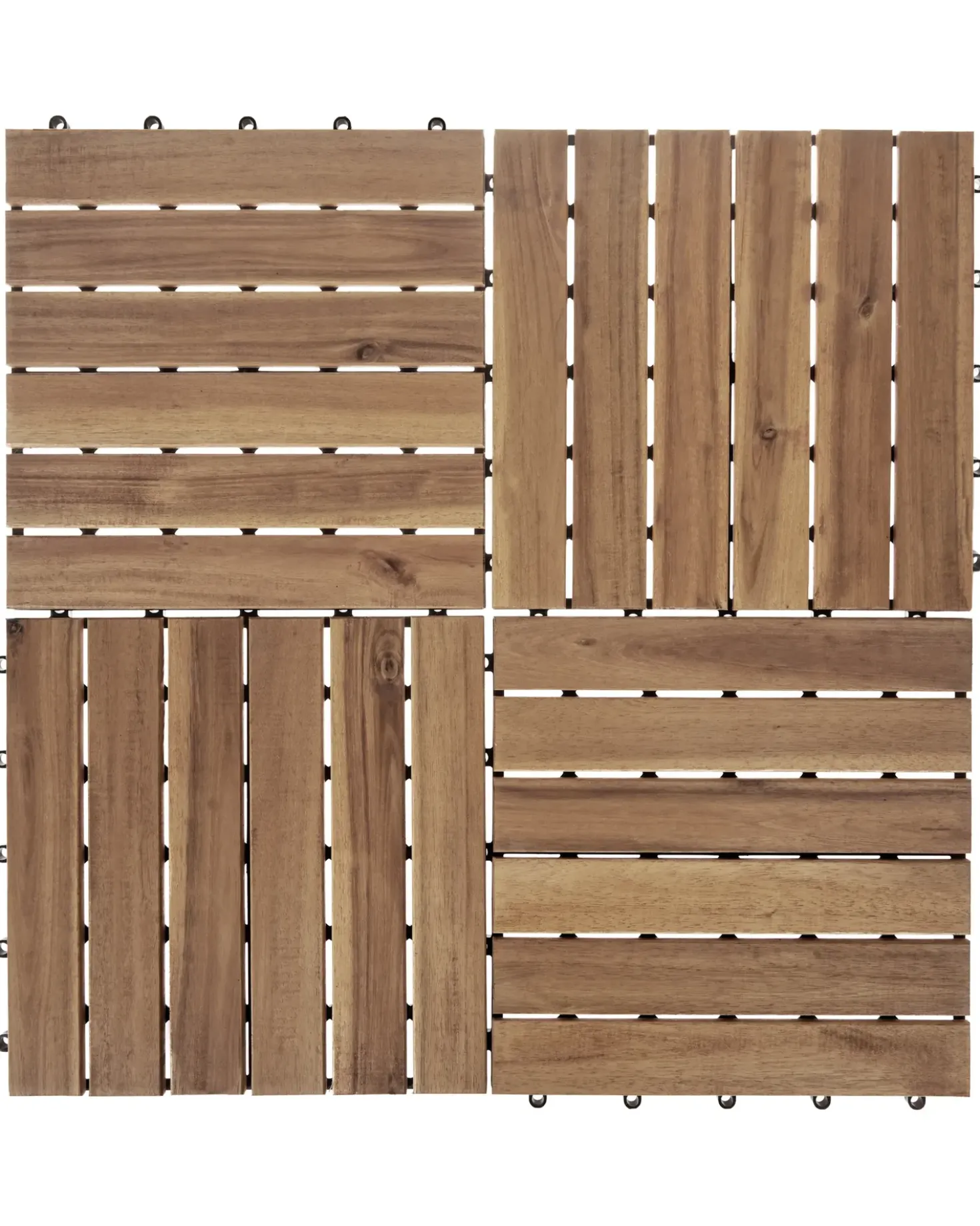 Rivestimenti e piastrelle da esterno ACCETTURA Legno di acacia certificato Naturale