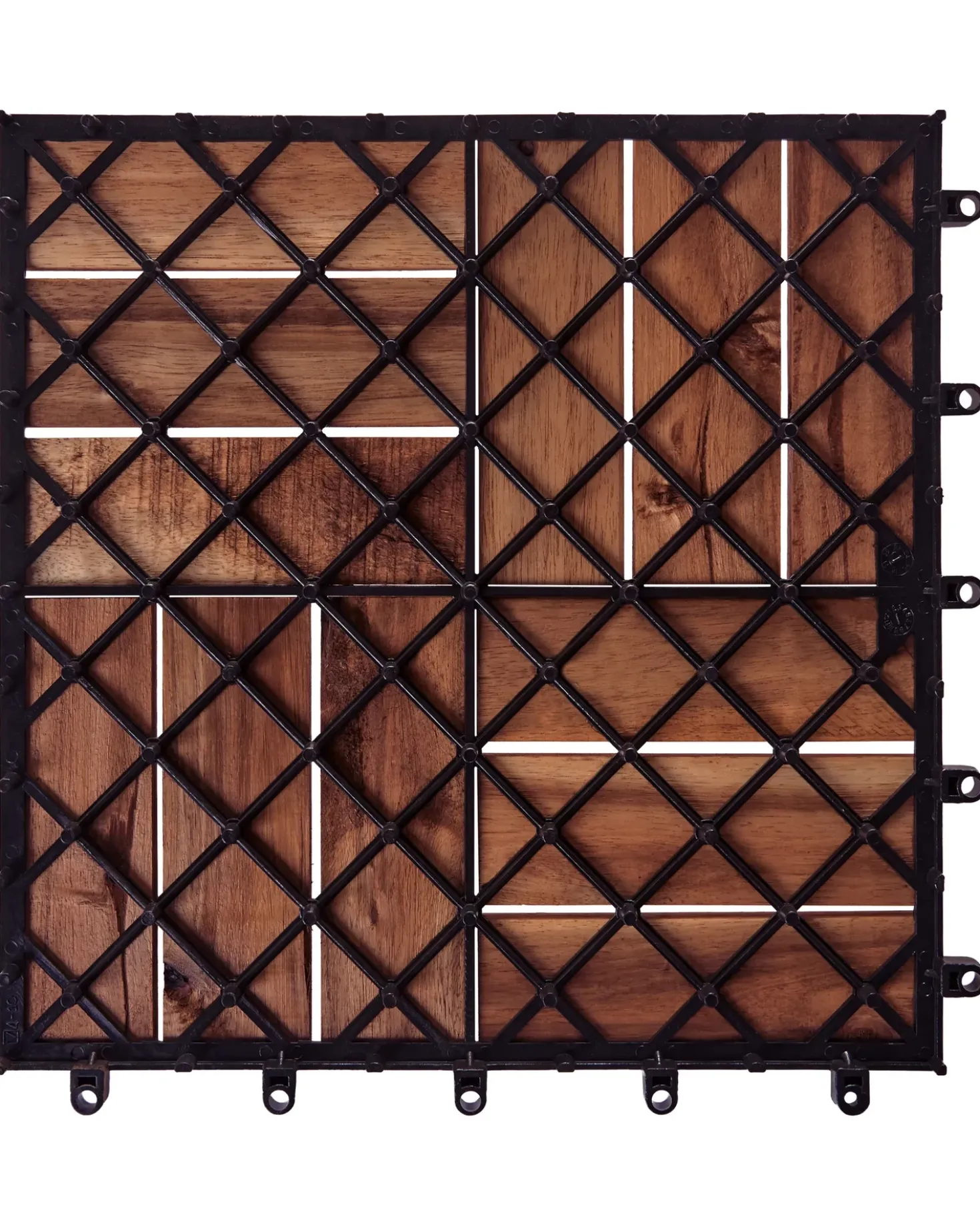 Rivestimenti e piastrelle da esterno ACERENZA Legno di acacia certificato Marrone