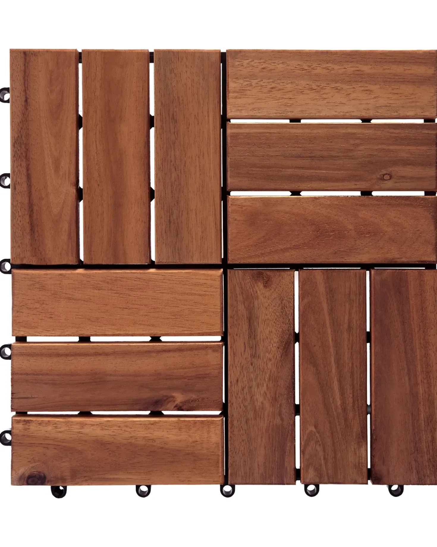 Rivestimenti e piastrelle da esterno ACERENZA Legno di acacia certificato Marrone