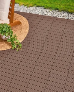 Rivestimenti e piastrelle da esterno ATELETA Composito legno-plastica (WPC) Marrone