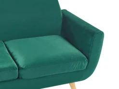 Rivestimento per divano a 2 posti BERNES Velluto Verde