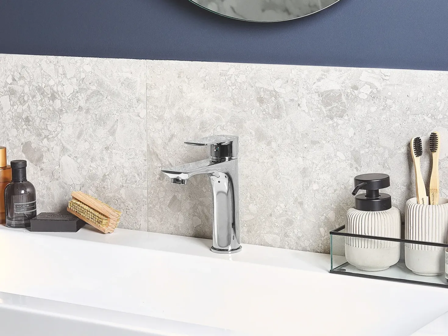 Rubinetteria per lavabo BERLOI Ottone Argento