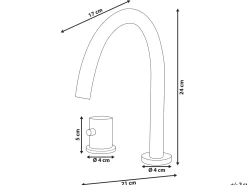 Rubinetteria per lavabo COLICO Ottone Nero