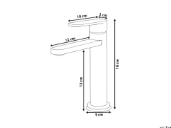 Rubinetteria per lavabo COLHUE Ottone Nero