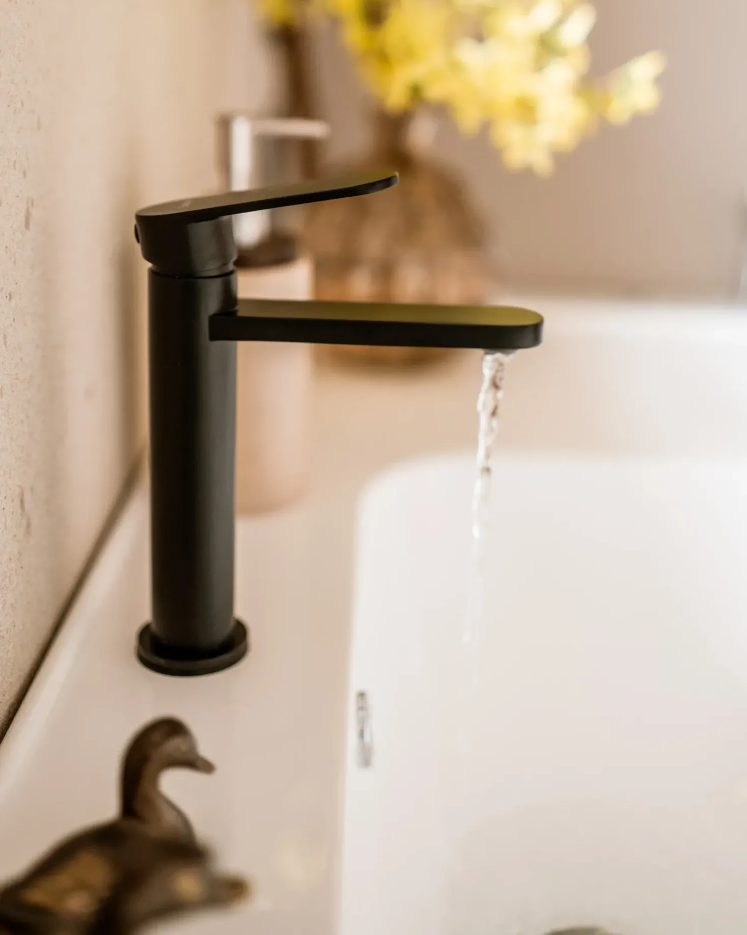 Rubinetteria per lavabo COLHUE Ottone Nero