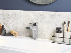 Rubinetteria per lavabo IRUPU Ottone Argento