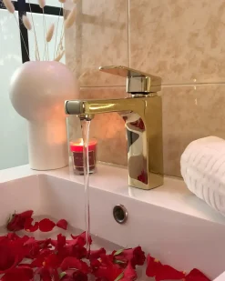 Rubinetteria per lavabo IRUPU Ottone Argento
