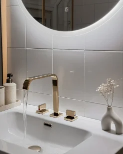 Rubinetteria per lavabo KAGERA Ottone Oro