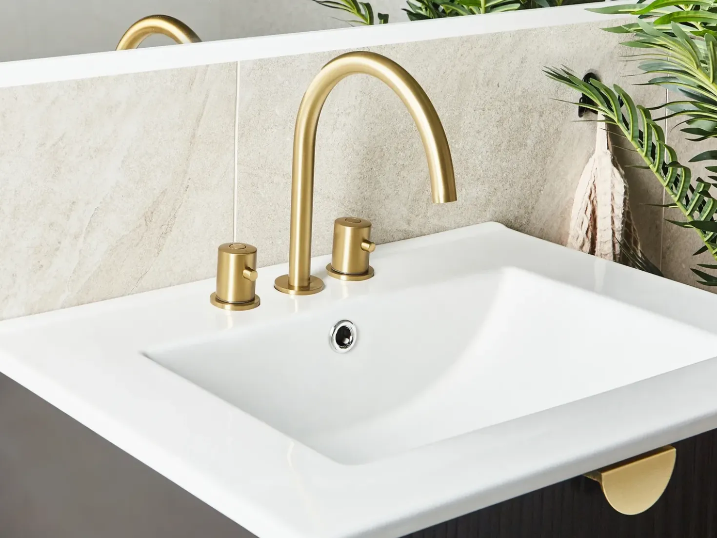 Rubinetteria per lavabo PILCOMAYO Ottone Oro
