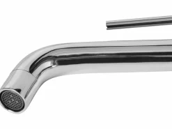 Rubinetteria per lavabo SALINAS Ottone Argento