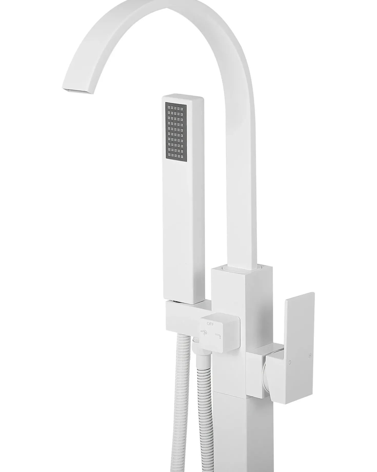 Rubinetteria per vasca da bagno freestanding RIBBON Bianco