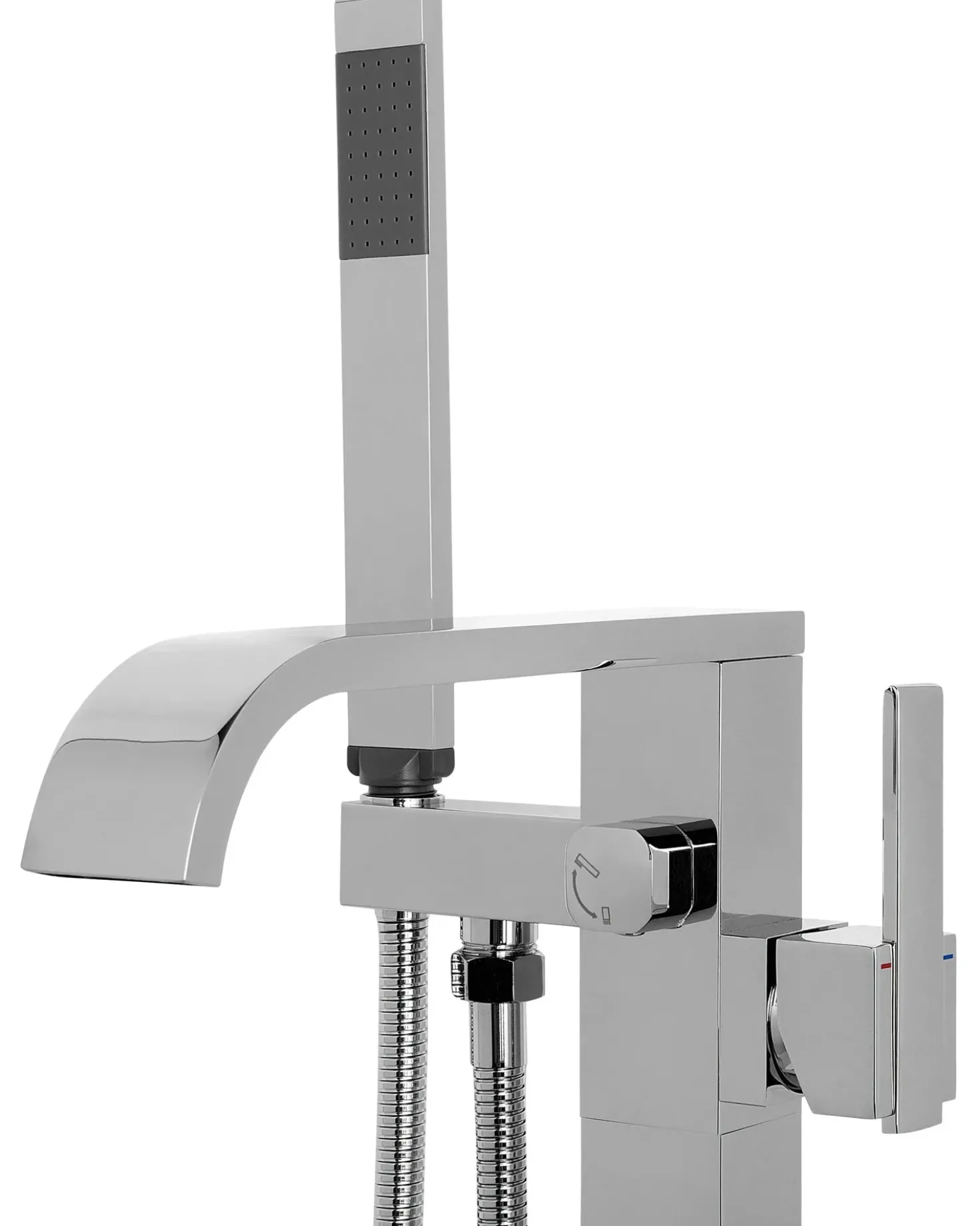 Rubinetteria per vasca da bagno freestanding NIAGARA Argento