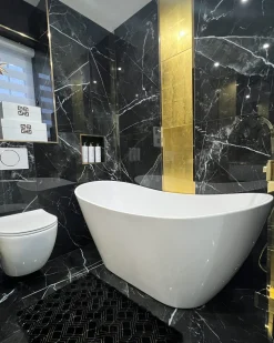 Rubinetteria per vasca da bagno freestanding RIBBON Oro
