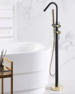 Rubinetteria per vasca da bagno freestanding VICTORIA Nero/Oro
