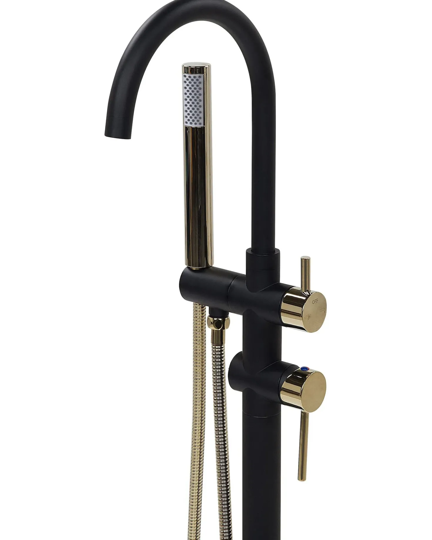 Rubinetteria per vasca da bagno freestanding TUGELA Nero/Oro