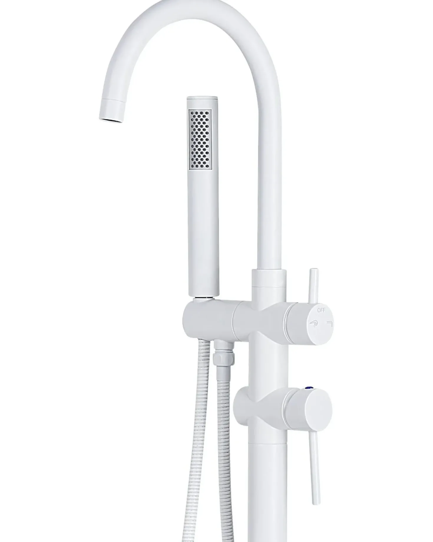 Rubinetteria per vasca da bagno freestanding TUGELA Bianco