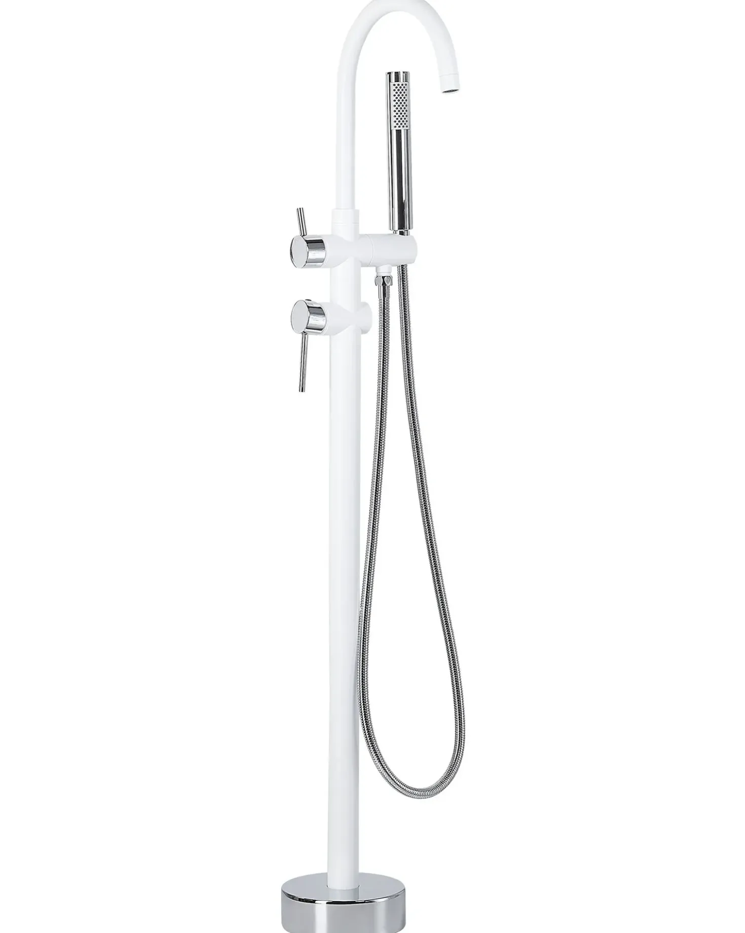 Rubinetteria per vasca da bagno freestanding TUGELA Bianco/Argento