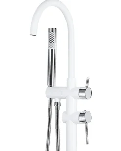 Rubinetteria per vasca da bagno freestanding TUGELA Bianco/Argento