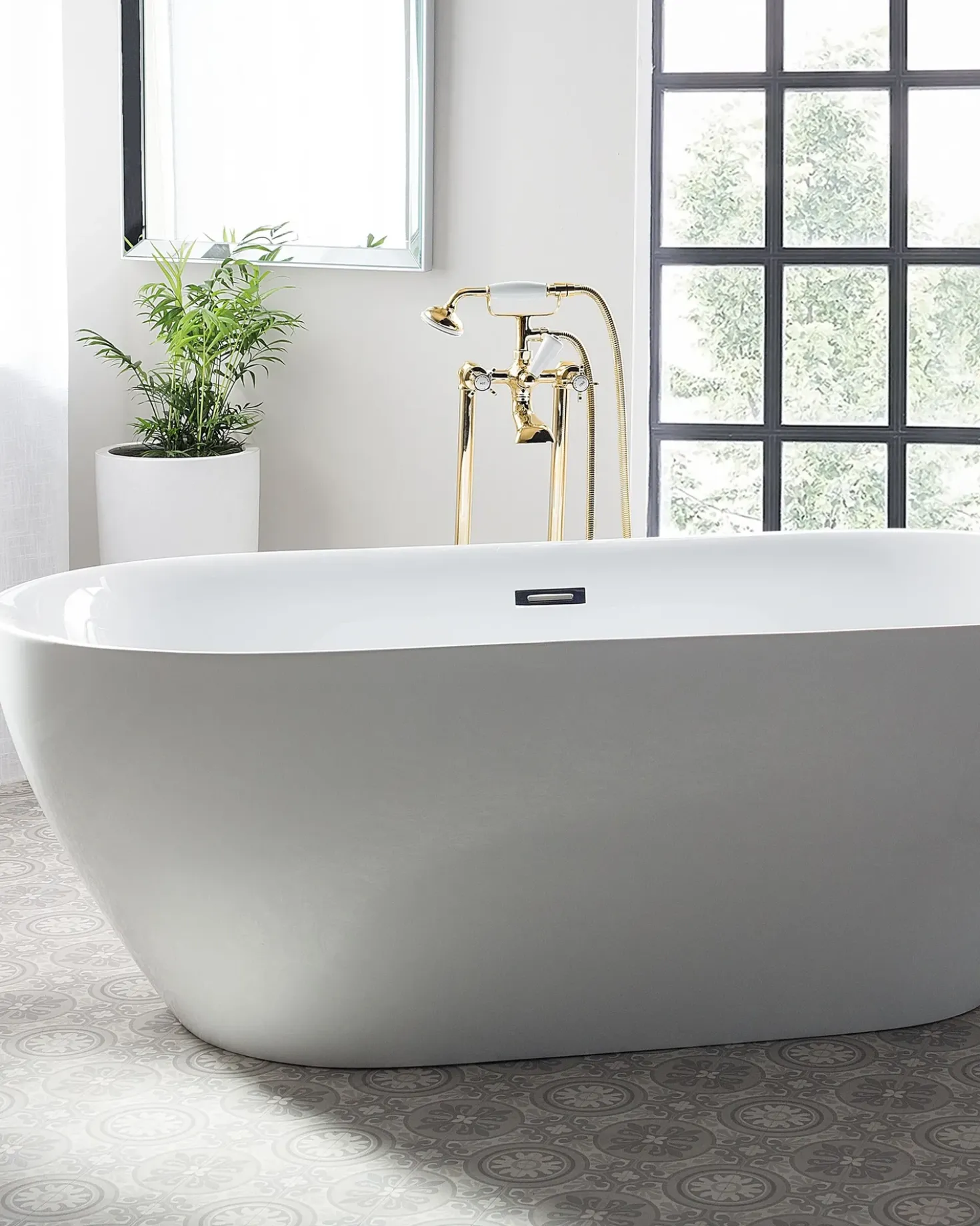 Rubinetteria per vasca da bagno freestanding HEBBE Oro