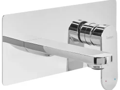 rubinetto miscelatore da parete per lavabo CHUNGARA Ottone Argento