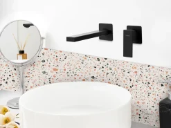 rubinetto miscelatore da parete per lavabo ANTOFAGASTA Ottone Nero