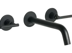 rubinetto miscelatore da parete per lavabo ISHINCA Ottone Nero