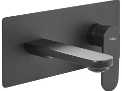 rubinetto miscelatore da parete per lavabo CHUNGARA Ottone Nero
