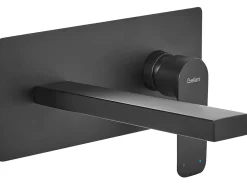 rubinetto miscelatore da parete per lavabo DICHATO Ottone Nero