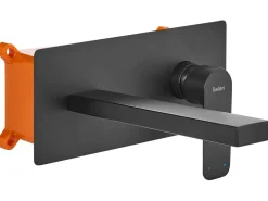 rubinetto miscelatore da parete per lavabo DICHATO Ottone Nero