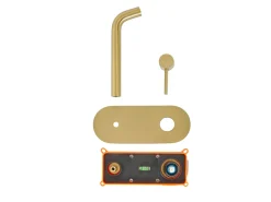 rubinetto miscelatore da parete per lavabo GUAIBA Ottone Oro