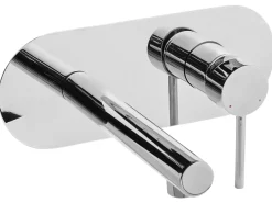 rubinetto miscelatore da parete per lavabo CLAVIJO Ottone Argento