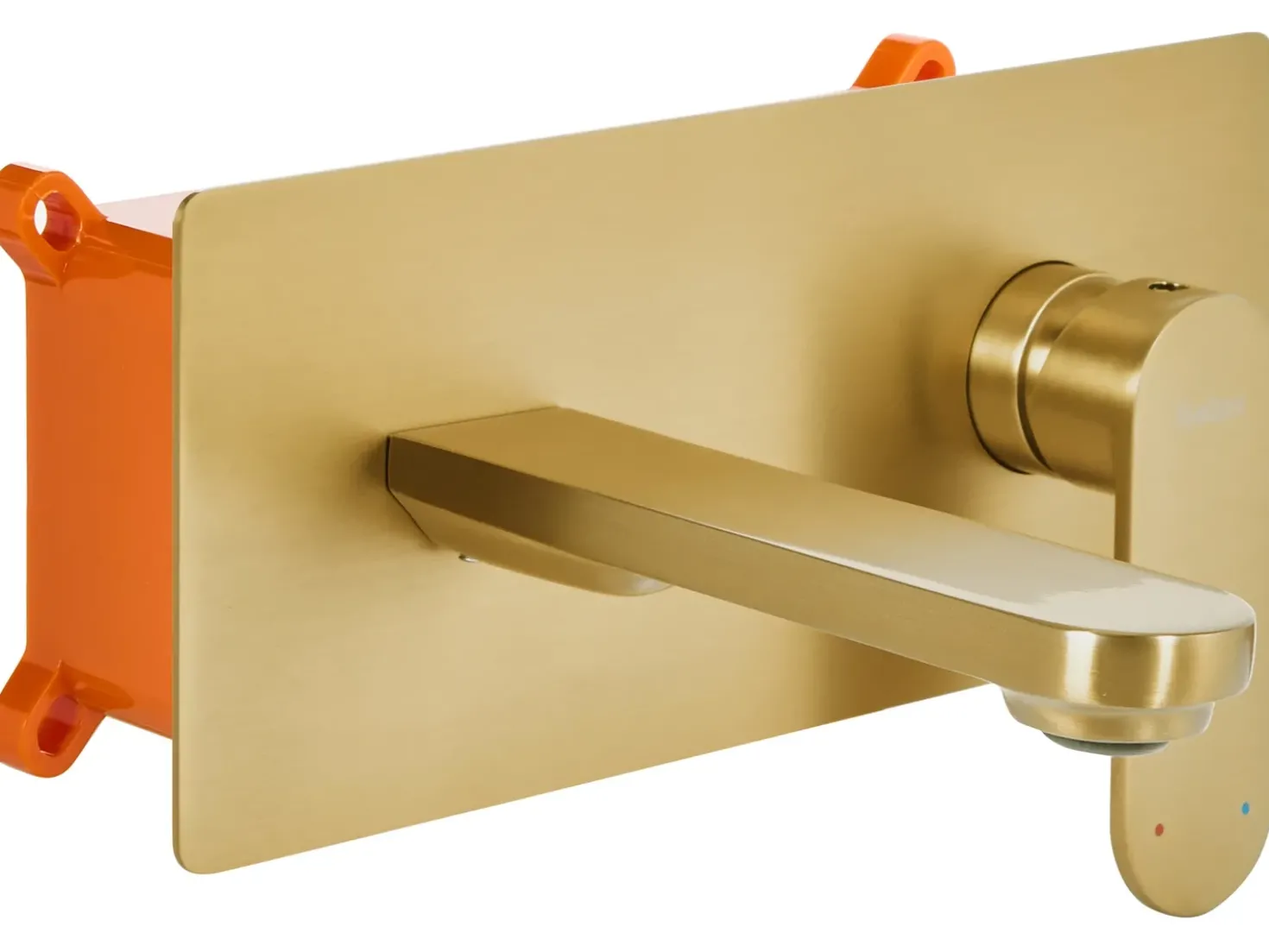rubinetto miscelatore da parete per lavabo CHUNGARA Ottone Oro