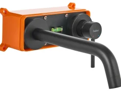 rubinetto miscelatore da parete per lavabo TRAFUL Ottone Nero