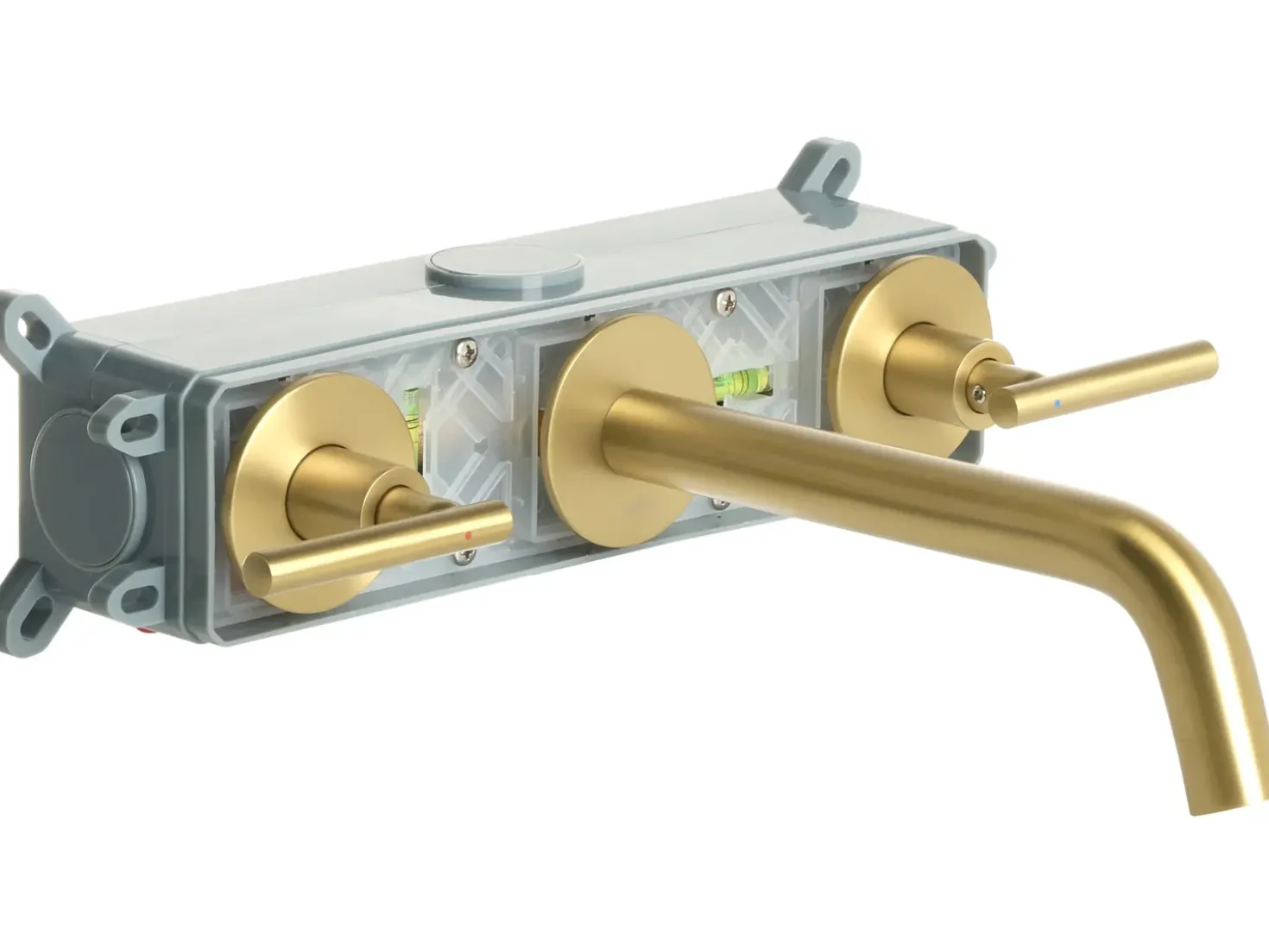 rubinetto miscelatore da parete per lavabo ISHINCA Ottone Oro