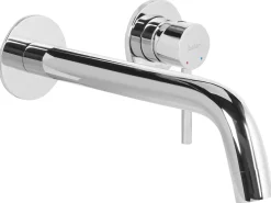 rubinetto miscelatore da parete per lavabo TRAFUL Ottone Argento