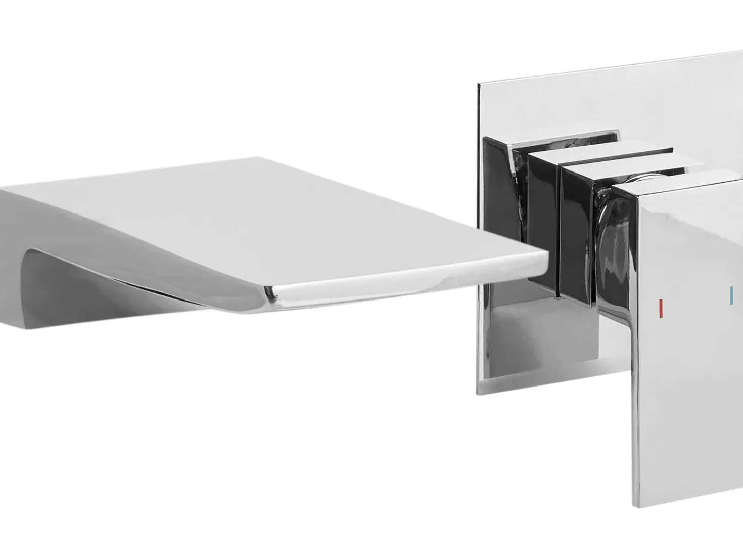 rubinetto miscelatore da parete per lavabo KARUAY Ottone Argento