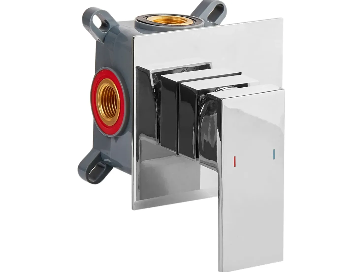rubinetto miscelatore da parete per lavabo KARUAY Ottone Argento