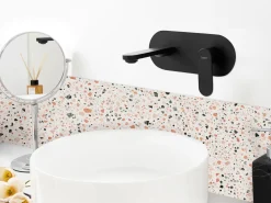 rubinetto miscelatore da parete per lavabo CHAPALA Ottone Nero