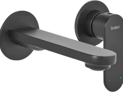 rubinetto miscelatore da parete per lavabo GUATAVIA Ottone Nero