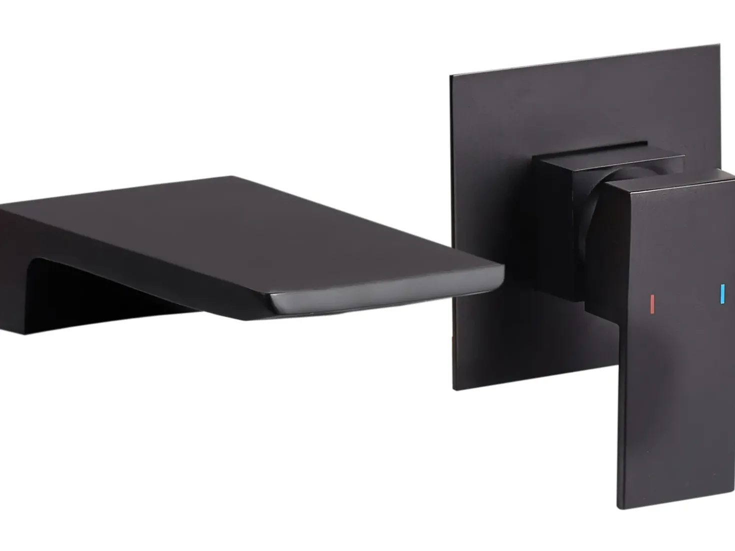 rubinetto miscelatore da parete per lavabo KARUAY Ottone Nero