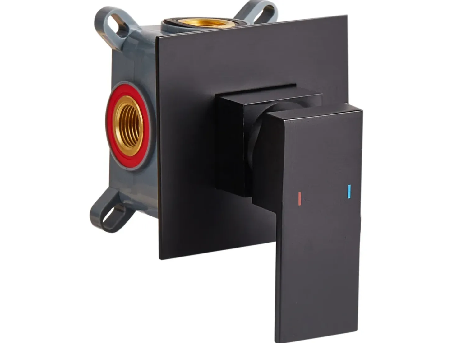rubinetto miscelatore da parete per lavabo KARUAY Ottone Nero
