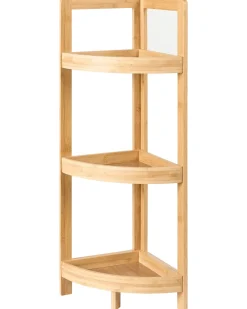 Scaffalatura ad angolo ILLAMPU Bambù Marrone chiaro