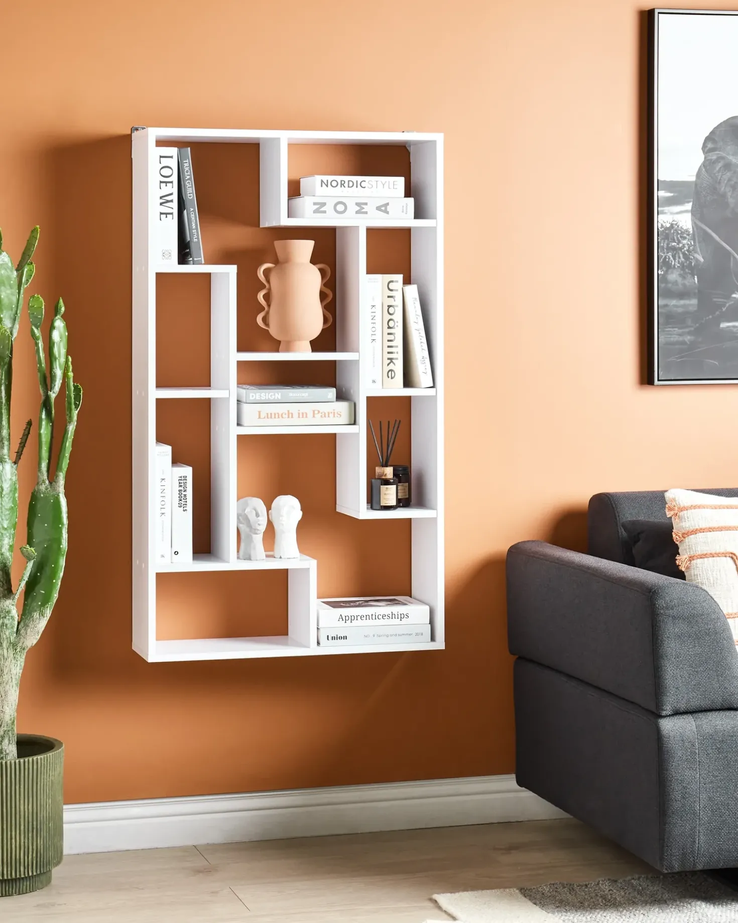 Scaffale ALMA 122 cm Bianco