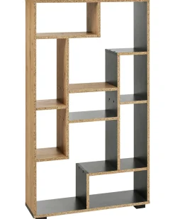 Scaffale ALMA 122 cm Marrone/Nero